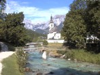 Archiv Foto Webcam Malerwinkel in Ramsau bei Berchtesgaden - Ortskirche St. Sebastian 07:00