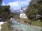 Archiv Foto Webcam Malerwinkel in Ramsau bei Berchtesgaden - Ortskirche St. Sebastian 09:00