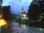 Archiv Foto Webcam Malerwinkel in Ramsau bei Berchtesgaden - Ortskirche St. Sebastian 03:00