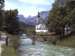 Archiv Foto Webcam Malerwinkel in Ramsau bei Berchtesgaden - Ortskirche St. Sebastian 11:00