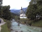 Archiv Foto Webcam Malerwinkel in Ramsau bei Berchtesgaden - Ortskirche St. Sebastian 11:00