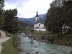 Archiv Foto Webcam Malerwinkel in Ramsau bei Berchtesgaden - Ortskirche St. Sebastian 13:00