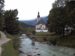 Archiv Foto Webcam Malerwinkel in Ramsau bei Berchtesgaden - Ortskirche St. Sebastian 15:00