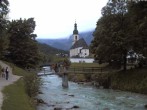 Archiv Foto Webcam Malerwinkel in Ramsau bei Berchtesgaden - Ortskirche St. Sebastian 19:00