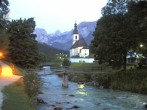 Archiv Foto Webcam Malerwinkel in Ramsau bei Berchtesgaden - Ortskirche St. Sebastian 03:00