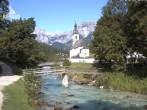 Archiv Foto Webcam Malerwinkel in Ramsau bei Berchtesgaden - Ortskirche St. Sebastian 07:00
