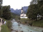 Archiv Foto Webcam Malerwinkel in Ramsau bei Berchtesgaden - Ortskirche St. Sebastian 13:00