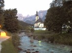Archiv Foto Webcam Malerwinkel in Ramsau bei Berchtesgaden - Ortskirche St. Sebastian 22:00