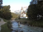 Archiv Foto Webcam Malerwinkel in Ramsau bei Berchtesgaden - Ortskirche St. Sebastian 05:00