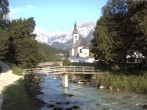 Archiv Foto Webcam Malerwinkel in Ramsau bei Berchtesgaden - Ortskirche St. Sebastian 06:00
