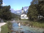 Archiv Foto Webcam Malerwinkel in Ramsau bei Berchtesgaden - Ortskirche St. Sebastian 07:00