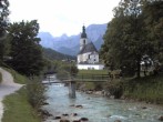 Archiv Foto Webcam Malerwinkel in Ramsau bei Berchtesgaden - Ortskirche St. Sebastian 13:00