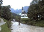 Archiv Foto Webcam Malerwinkel in Ramsau bei Berchtesgaden - Ortskirche St. Sebastian 19:00