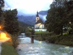 Archiv Foto Webcam Malerwinkel in Ramsau bei Berchtesgaden - Ortskirche St. Sebastian 03:00