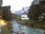 Archiv Foto Webcam Malerwinkel in Ramsau bei Berchtesgaden - Ortskirche St. Sebastian 03:00