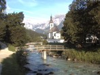 Archiv Foto Webcam Malerwinkel in Ramsau bei Berchtesgaden - Ortskirche St. Sebastian 06:00