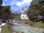 Archiv Foto Webcam Malerwinkel in Ramsau bei Berchtesgaden - Ortskirche St. Sebastian 09:00