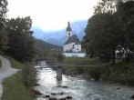 Archiv Foto Webcam Malerwinkel in Ramsau bei Berchtesgaden - Ortskirche St. Sebastian 20:00