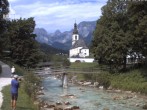 Archiv Foto Webcam Malerwinkel in Ramsau bei Berchtesgaden - Ortskirche St. Sebastian 09:00