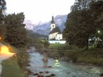 Archiv Foto Webcam Malerwinkel in Ramsau bei Berchtesgaden - Ortskirche St. Sebastian 03:00
