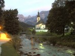 Archiv Foto Webcam Malerwinkel in Ramsau bei Berchtesgaden - Ortskirche St. Sebastian 03:00