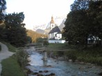 Archiv Foto Webcam Malerwinkel in Ramsau bei Berchtesgaden - Ortskirche St. Sebastian 05:00