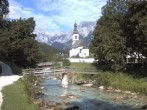 Archiv Foto Webcam Malerwinkel in Ramsau bei Berchtesgaden - Ortskirche St. Sebastian 07:00