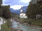 Archiv Foto Webcam Malerwinkel in Ramsau bei Berchtesgaden - Ortskirche St. Sebastian 13:00
