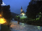 Archiv Foto Webcam Malerwinkel in Ramsau bei Berchtesgaden - Ortskirche St. Sebastian 03:00