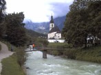 Archiv Foto Webcam Malerwinkel in Ramsau bei Berchtesgaden - Ortskirche St. Sebastian 09:00