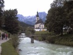 Archiv Foto Webcam Malerwinkel in Ramsau bei Berchtesgaden - Ortskirche St. Sebastian 11:00
