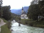 Archiv Foto Webcam Malerwinkel in Ramsau bei Berchtesgaden - Ortskirche St. Sebastian 15:00