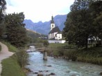 Archiv Foto Webcam Malerwinkel in Ramsau bei Berchtesgaden - Ortskirche St. Sebastian 05:00
