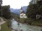 Archiv Foto Webcam Malerwinkel in Ramsau bei Berchtesgaden - Ortskirche St. Sebastian 06:00