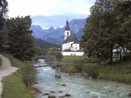 Archiv Foto Webcam Malerwinkel in Ramsau bei Berchtesgaden - Ortskirche St. Sebastian 07:00