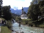 Archiv Foto Webcam Malerwinkel in Ramsau bei Berchtesgaden - Ortskirche St. Sebastian 13:00