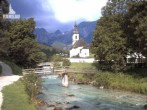 Archiv Foto Webcam Malerwinkel in Ramsau bei Berchtesgaden - Ortskirche St. Sebastian 07:00
