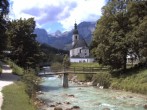 Archiv Foto Webcam Malerwinkel in Ramsau bei Berchtesgaden - Ortskirche St. Sebastian 11:00