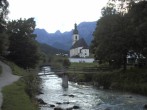 Archiv Foto Webcam Malerwinkel in Ramsau bei Berchtesgaden - Ortskirche St. Sebastian 17:00