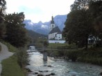 Archiv Foto Webcam Malerwinkel in Ramsau bei Berchtesgaden - Ortskirche St. Sebastian 19:00