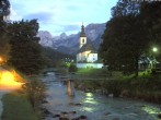 Archiv Foto Webcam Malerwinkel in Ramsau bei Berchtesgaden - Ortskirche St. Sebastian 03:00