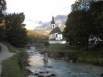 Archiv Foto Webcam Malerwinkel in Ramsau bei Berchtesgaden - Ortskirche St. Sebastian 05:00
