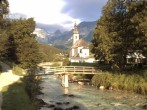 Archiv Foto Webcam Malerwinkel in Ramsau bei Berchtesgaden - Ortskirche St. Sebastian 06:00