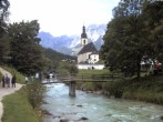 Archiv Foto Webcam Malerwinkel in Ramsau bei Berchtesgaden - Ortskirche St. Sebastian 11:00