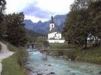 Archiv Foto Webcam Malerwinkel in Ramsau bei Berchtesgaden - Ortskirche St. Sebastian 17:00