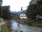 Archiv Foto Webcam Malerwinkel in Ramsau bei Berchtesgaden - Ortskirche St. Sebastian 06:00