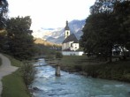 Archiv Foto Webcam Malerwinkel in Ramsau bei Berchtesgaden - Ortskirche St. Sebastian 05:00