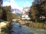 Archiv Foto Webcam Malerwinkel in Ramsau bei Berchtesgaden - Ortskirche St. Sebastian 06:00