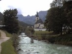 Archiv Foto Webcam Malerwinkel in Ramsau bei Berchtesgaden - Ortskirche St. Sebastian 15:00