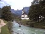 Archiv Foto Webcam Malerwinkel in Ramsau bei Berchtesgaden - Ortskirche St. Sebastian 05:00